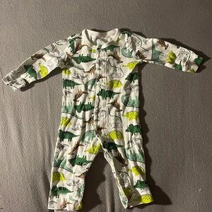 Carter's Green and Yellow Dinosaur Footie One Piece